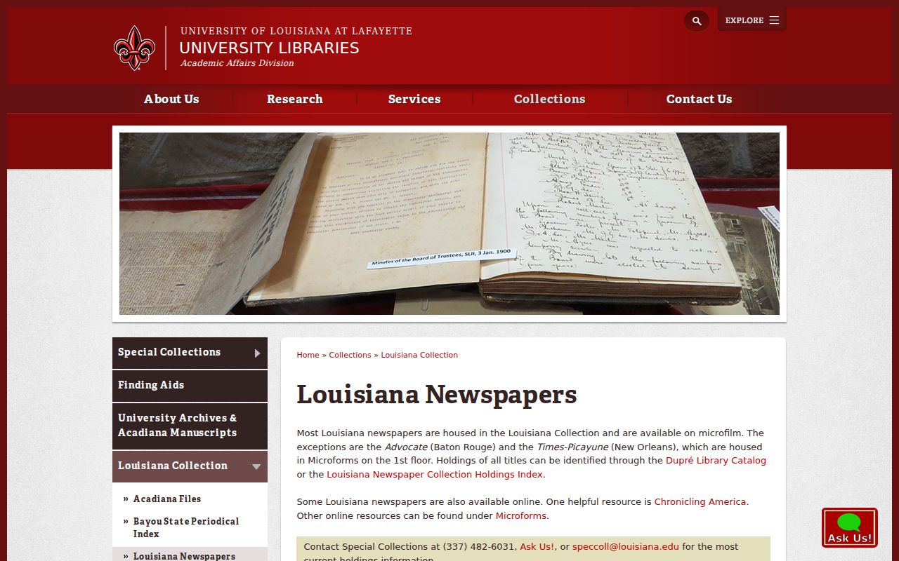 Lafayette city directory companion newspaper holdings