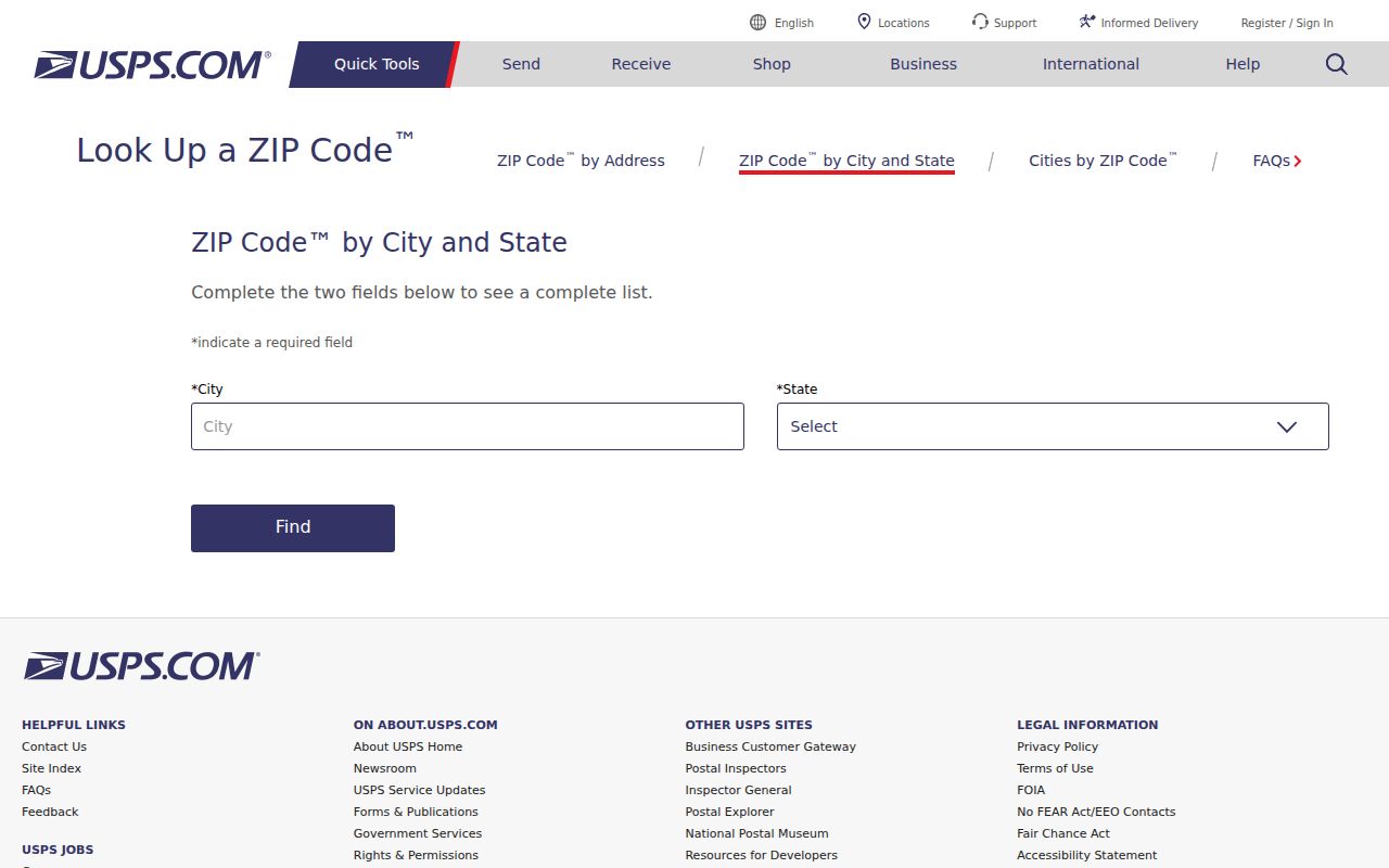 Lafayette ZIP code directory USPS search